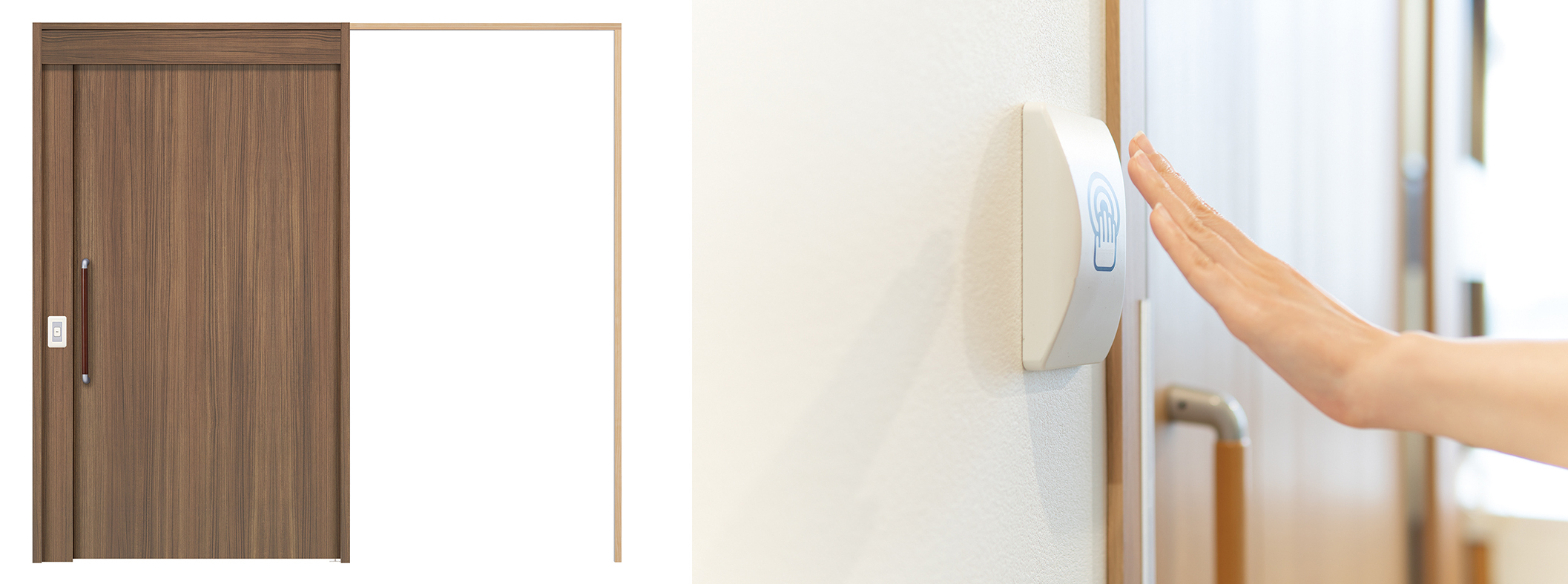 Akタッチレスオープンドアpat P を新発売 防火ドアや引戸 防音ドアや遮音ドアに関するニュースやイベントをご紹介